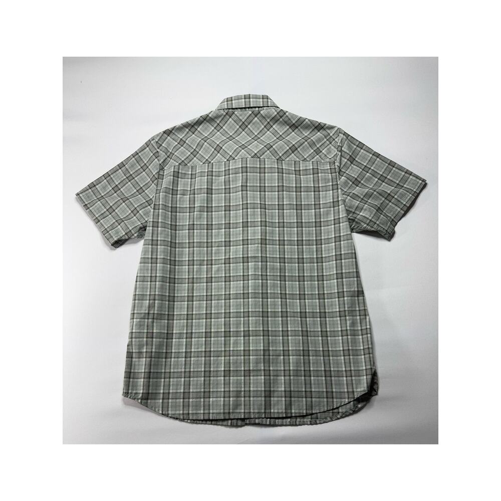 5.11 Tactical Men's Short Sleeve Gray Plaid Pearl Snap Shirt - Size M - Picture 2 of 5